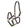 Henri de Rivel Yearling Pre Oiled Leather Halter With White Stitching Without Snap 