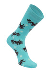 AWST Int'l Lila Bucking Horses Socks 6-pack