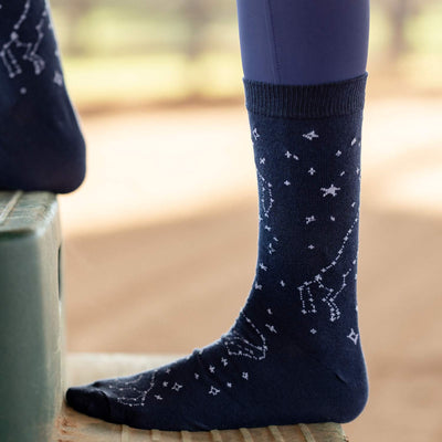 Dapplebay  Knit Crew Socks-Constellation